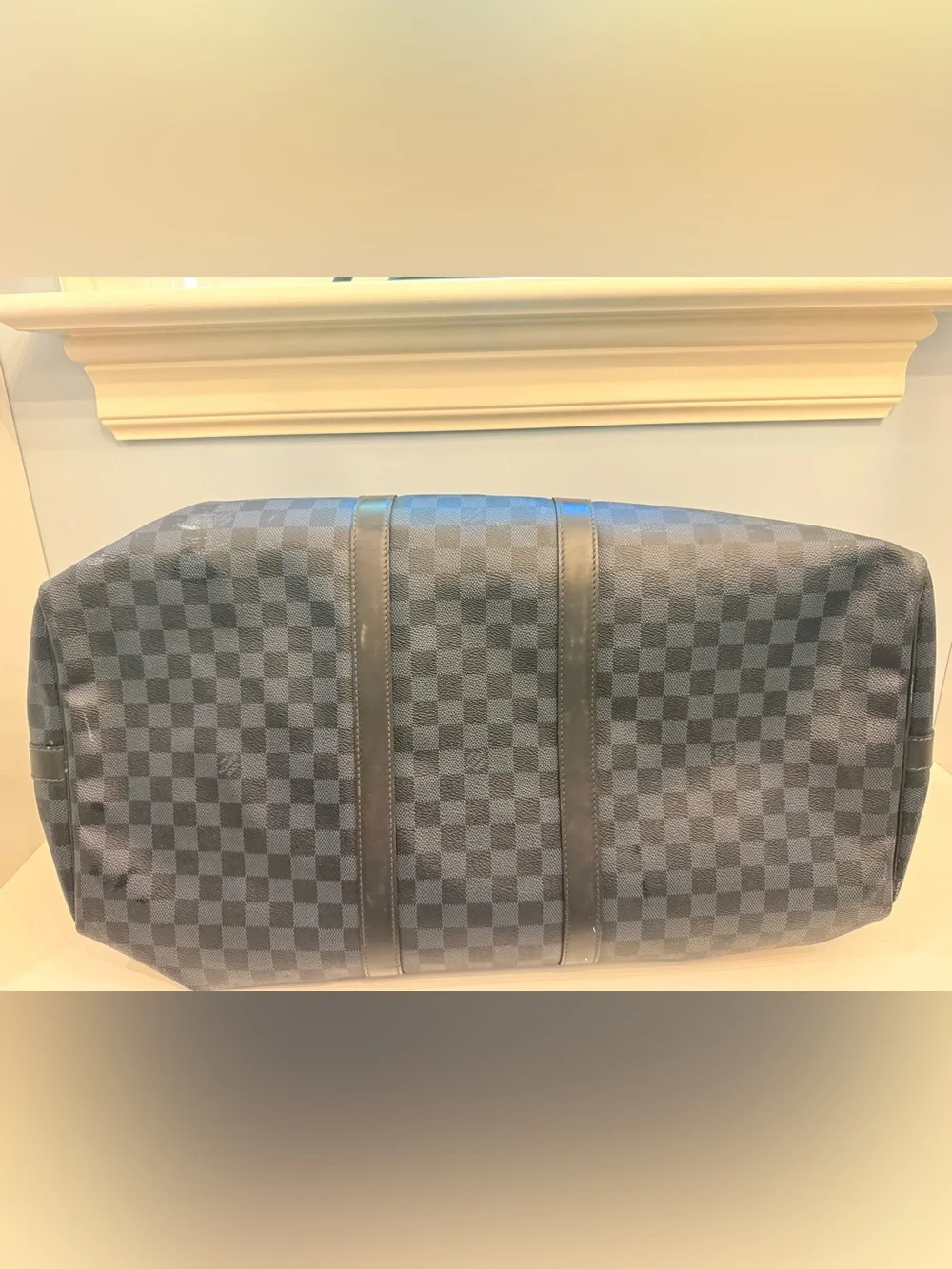 Louis Vuitton Keepall Bandoulière 55 Damier Graphite Bag Made in France